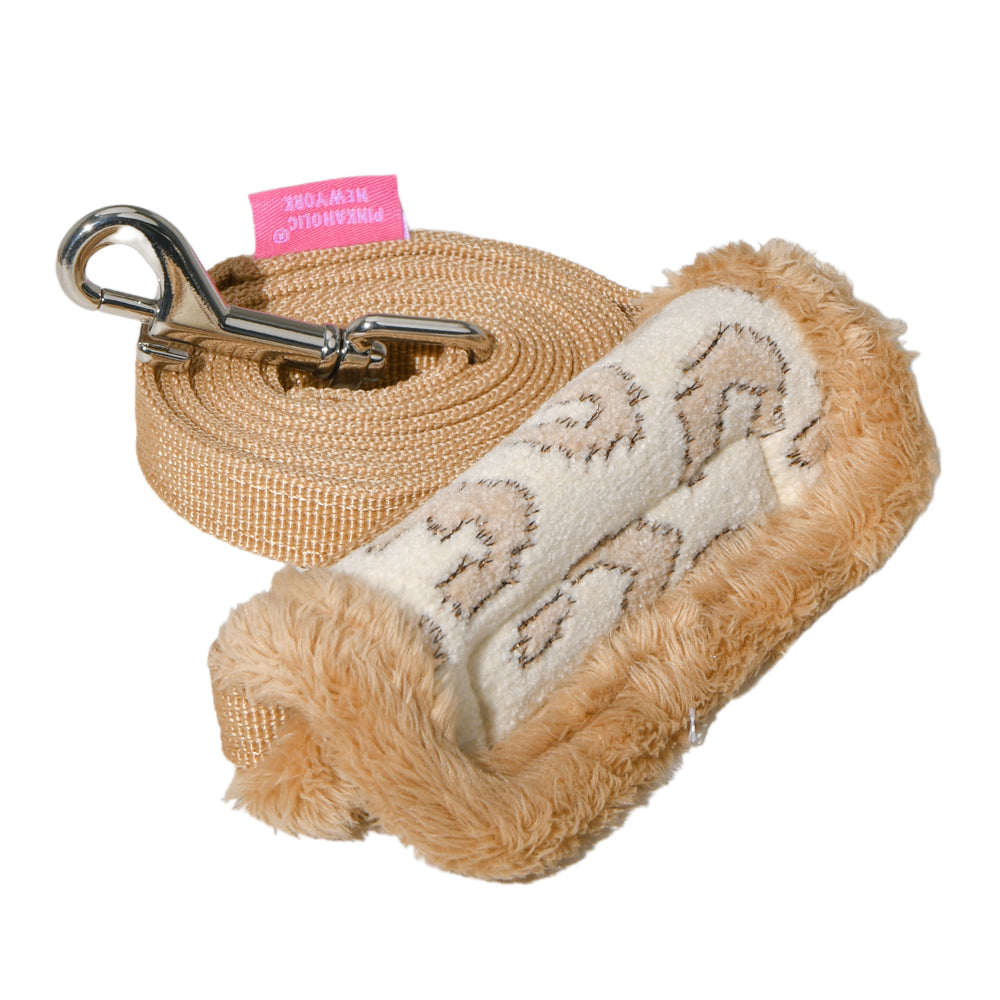 Pinkaholic Tailsy Leash Beige - Premium hondenriem > hondenlijn from Pinkaholic - Just €18.99! Shop now at Frenkiezdogshop