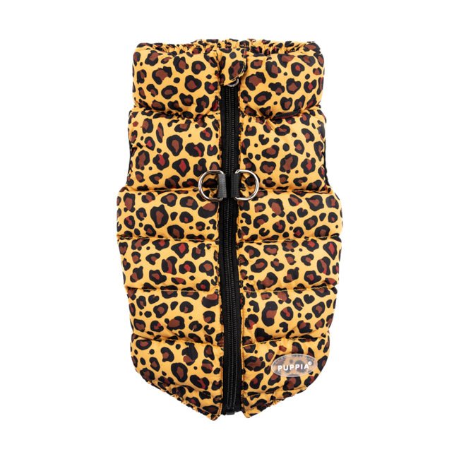 Puppia Wild Puffer Vest Harness Jumper Brown Hondenkleding > hondenjas Small