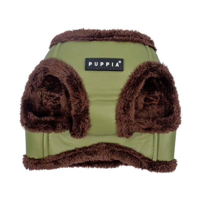 Puppia Wynter Vest Harness B Olive hondentuig > honden harnas > model B Small