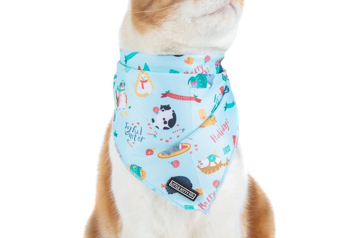 Little Kitty Cat Bandana Happy Pawlidays - Premium Kattenkleding > bandana from Little Kitty - Just €5! Shop now at Frenkiezdogshop