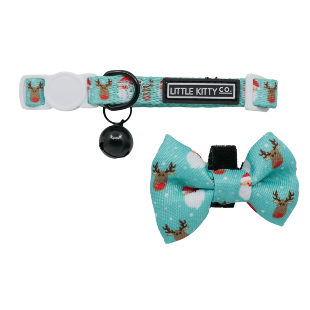 Little Kitty Cat Collar & Bow Tie Santa's Reindeers - Premium halsband > kattenhalsband from Little Kitty - Just €10! Shop now at Frenkiezdogshop