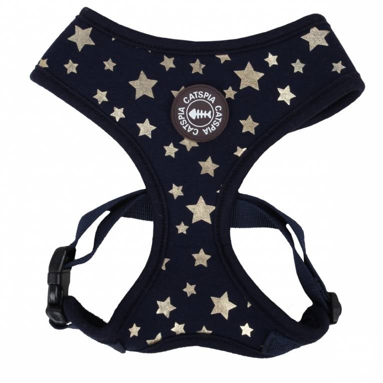 Catspia Katten Tuigje Milky Way Navy (Alleen Large) - Premium Kattentuig > kattenharnas from Catspia - Just €20! Shop now at Frenkiezdogshop