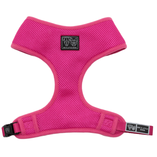 Big and Little Dogs Classic Harness Hot Pink hondentuig > honden harnas > model A X - Small