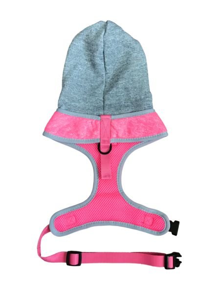 Big and Little Dogs Hoody Harness Pink hondentuig > honden harnas > model A X - Small
