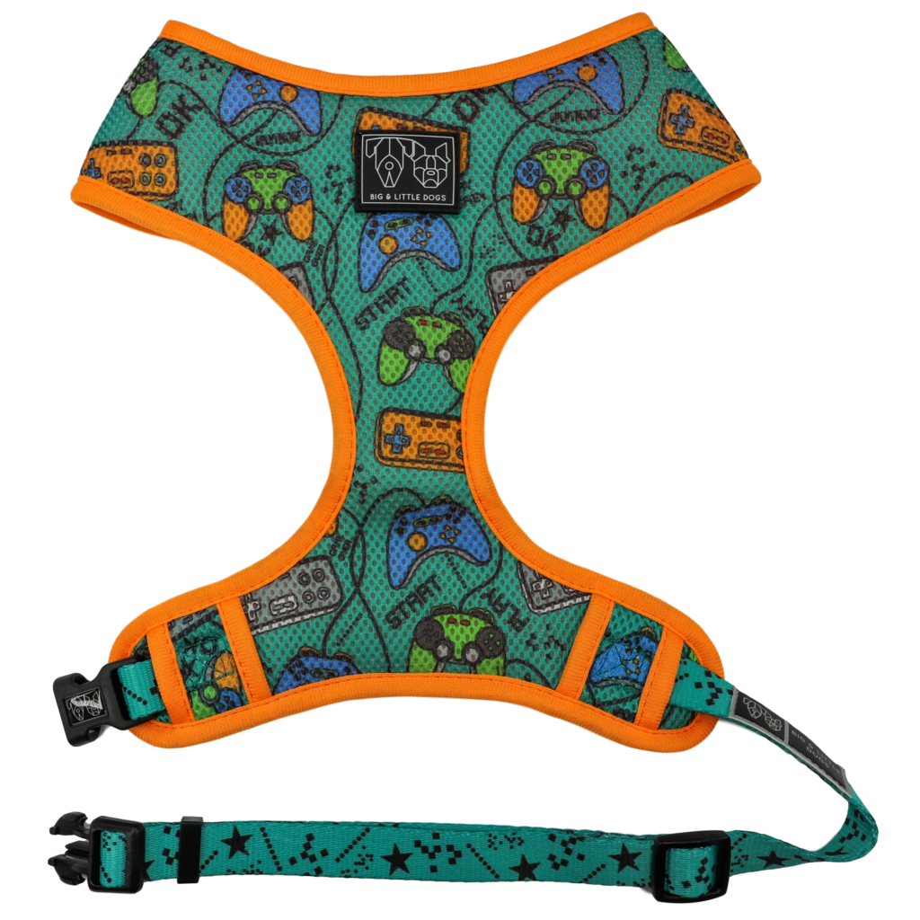 Big & Little Dogs Classic Harness Game Over XLARGE - Premium hondentuig > honden harnas from Big and Little Dogs - Just €10! Shop now at Frenkiezdogshop