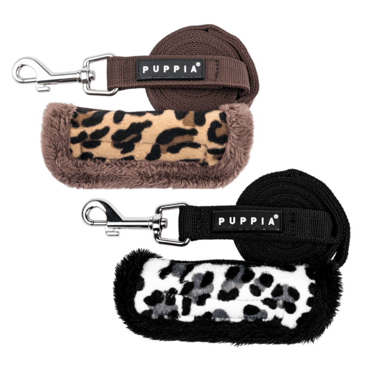 Puppia Wild Lijn Black hondenriem > hondenlijn Medium
