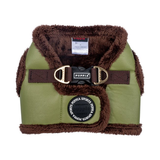 Puppia Wynter Vest Harness B Olive hondentuig > honden harnas > model B Small