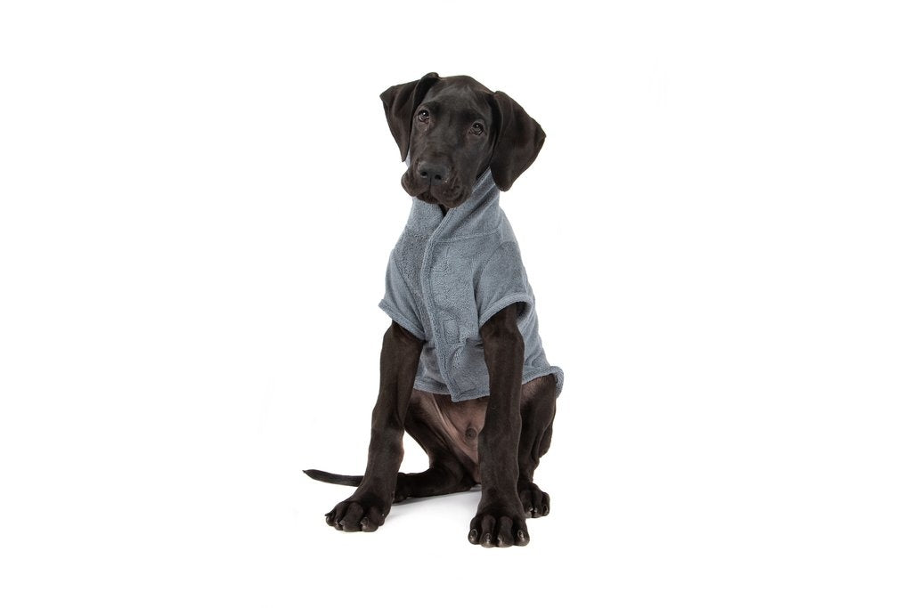 Big and Little Dogs Badjas Charcoal - Premium Hondenbadjas > Dogrobe from Big and Little Dogs - Just €20! Shop now at Frenkiezdogshop