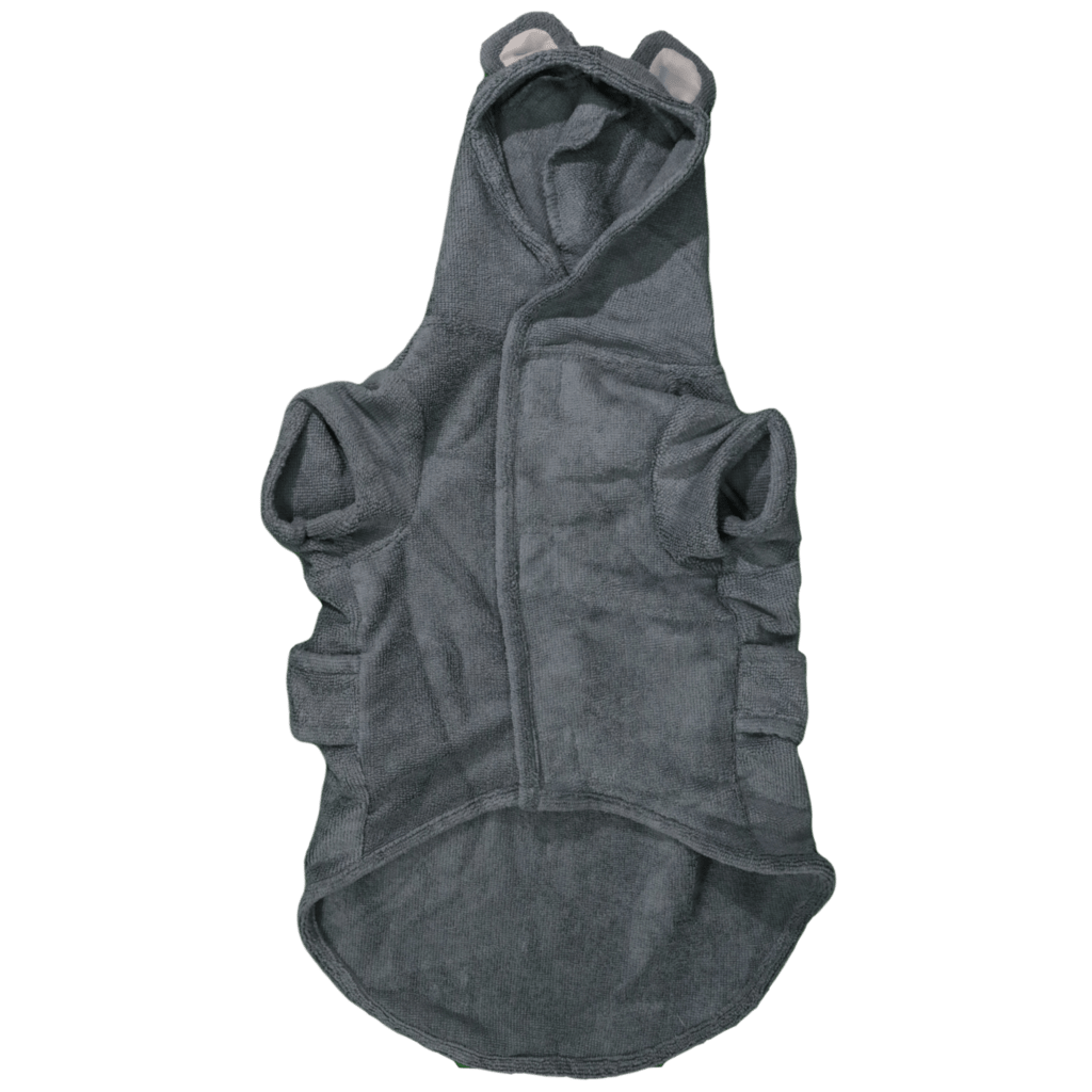 Big and Little Dogs Badjas Charcoal Hondenbadjas > Dogrobe X - Small