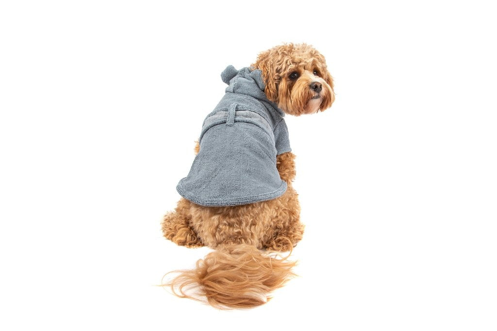 Big and Little Dogs Badjas Charcoal - Premium Hondenbadjas > Dogrobe from Big and Little Dogs - Just €20! Shop now at Frenkiezdogshop