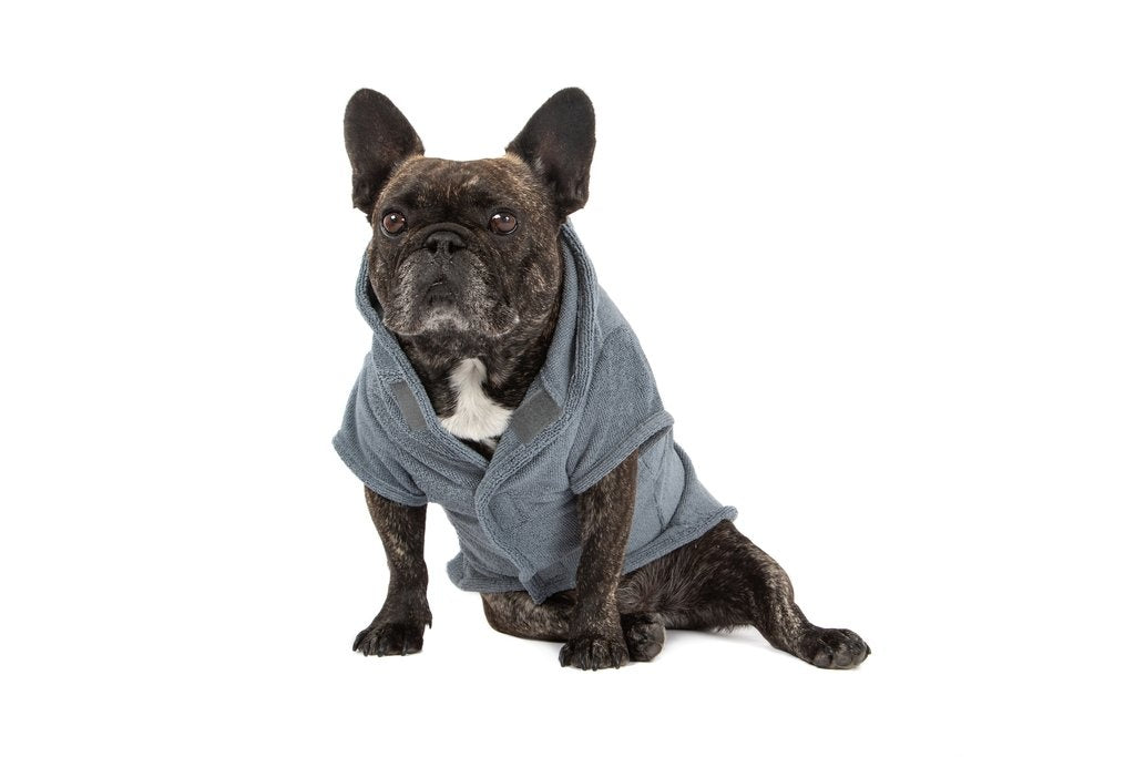 Big and Little Dogs Badjas Charcoal - Premium Hondenbadjas > Dogrobe from Big and Little Dogs - Just €20! Shop now at Frenkiezdogshop