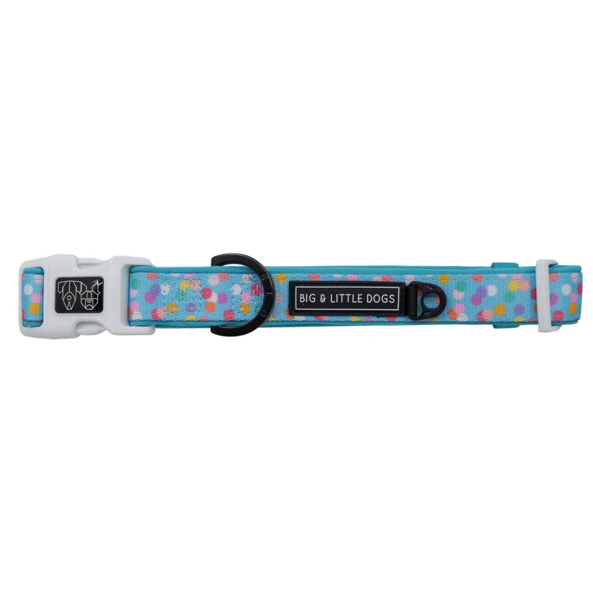 Big and Little Dogs Collar & Bow-tie Blue Confetti - Premium Hondenstrik > strik from Big and Little Dogs - Just €10! Shop now at Frenkiezdogshop