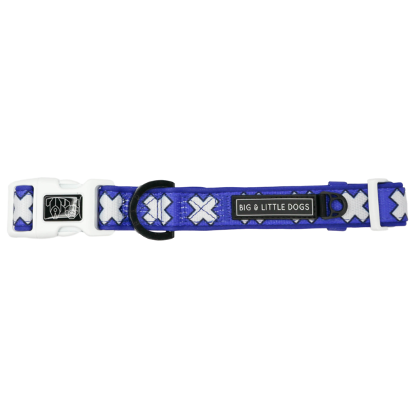 Big and Little Dogs Halsband Blue X's - Premium halsband > hondenhalsband from Big and Little Dogs - Just €10! Shop now at Frenkiezdogshop