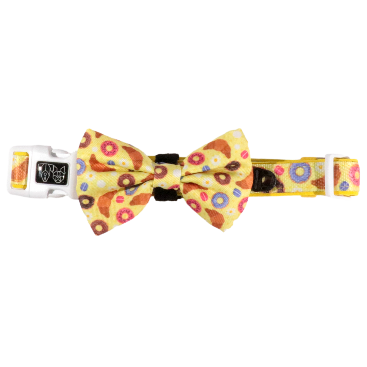 Big and Little Dogs Collar & Bow - tie Pastries In Paris halsband > hondenhalsband X - Small
