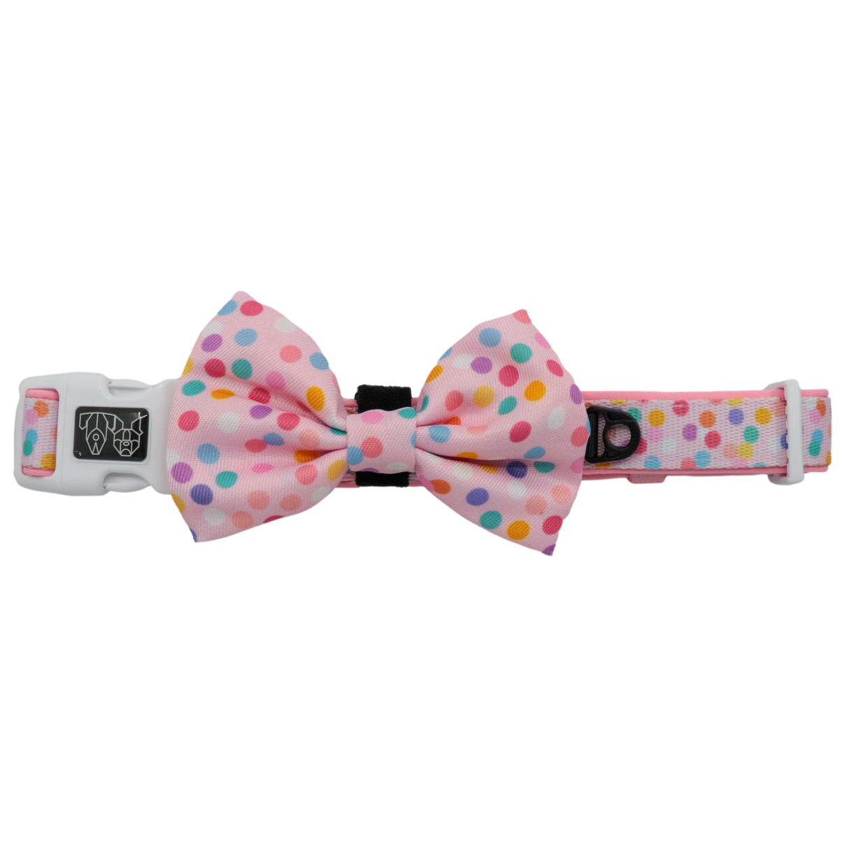 Big and Little Dogs Collar & Bow-tie Pink Confetti - Premium Hondenstrik > strik from Big and Little Dogs - Just €10! Shop now at Frenkiezdogshop