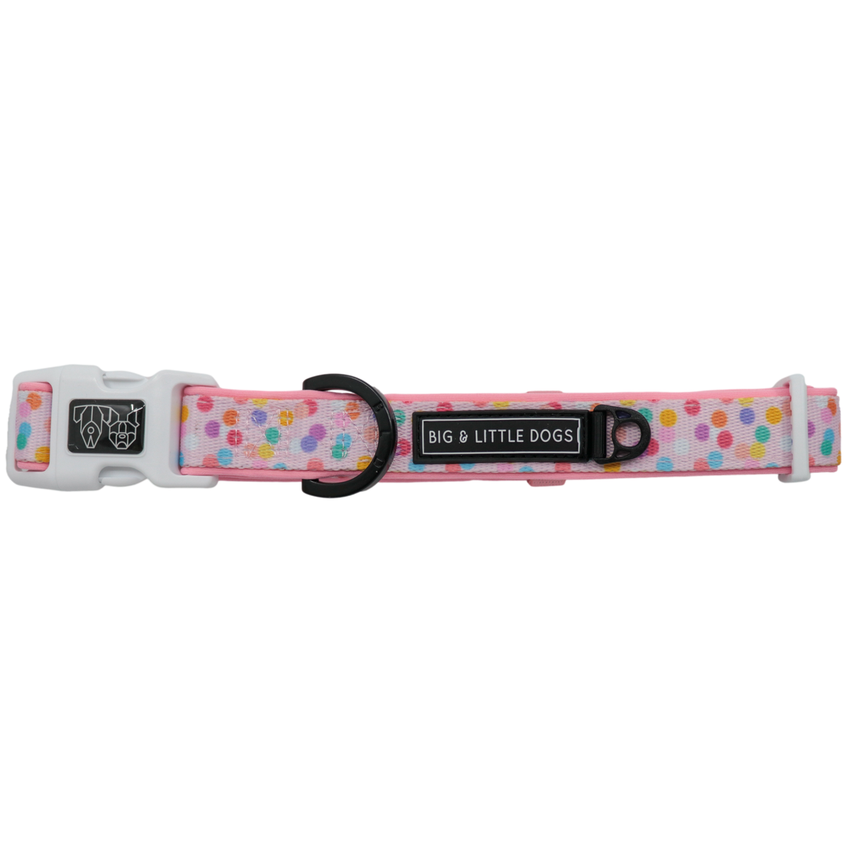 Big and Little Dogs Collar & Bow-tie Pink Confetti - Premium Hondenstrik > strik from Big and Little Dogs - Just €10! Shop now at Frenkiezdogshop