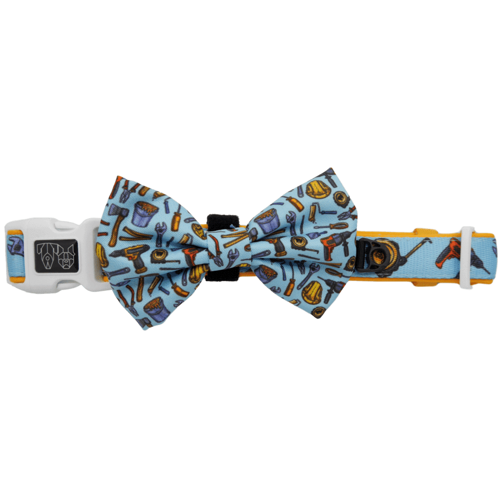 Big and Little Dogs Halsband Under Construction ( MEDIUM ) halsband > hondenhalsband Small