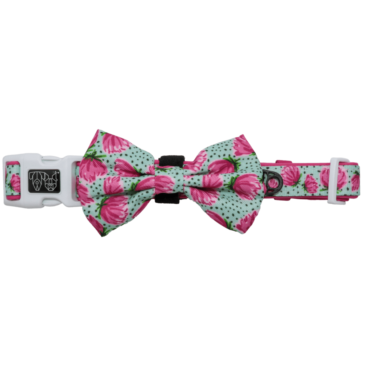 Big and Little Dogs Collar & Bow - tie My Pretty Peony halsband > hondenhalsband X - Small