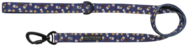 Big and Little Dogs Lijn Cafe O'Clock ( 2,5cm) hondenriem > hondenlijn 1,5 cm breed