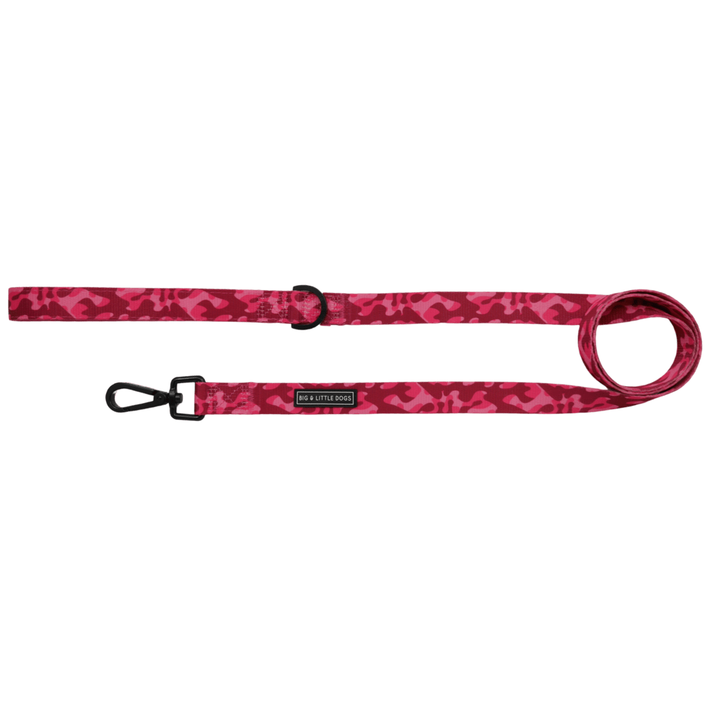 Big and Little Dogs Lijn Pink Camo hondenriem > hondenlijn 1,5 cm breed