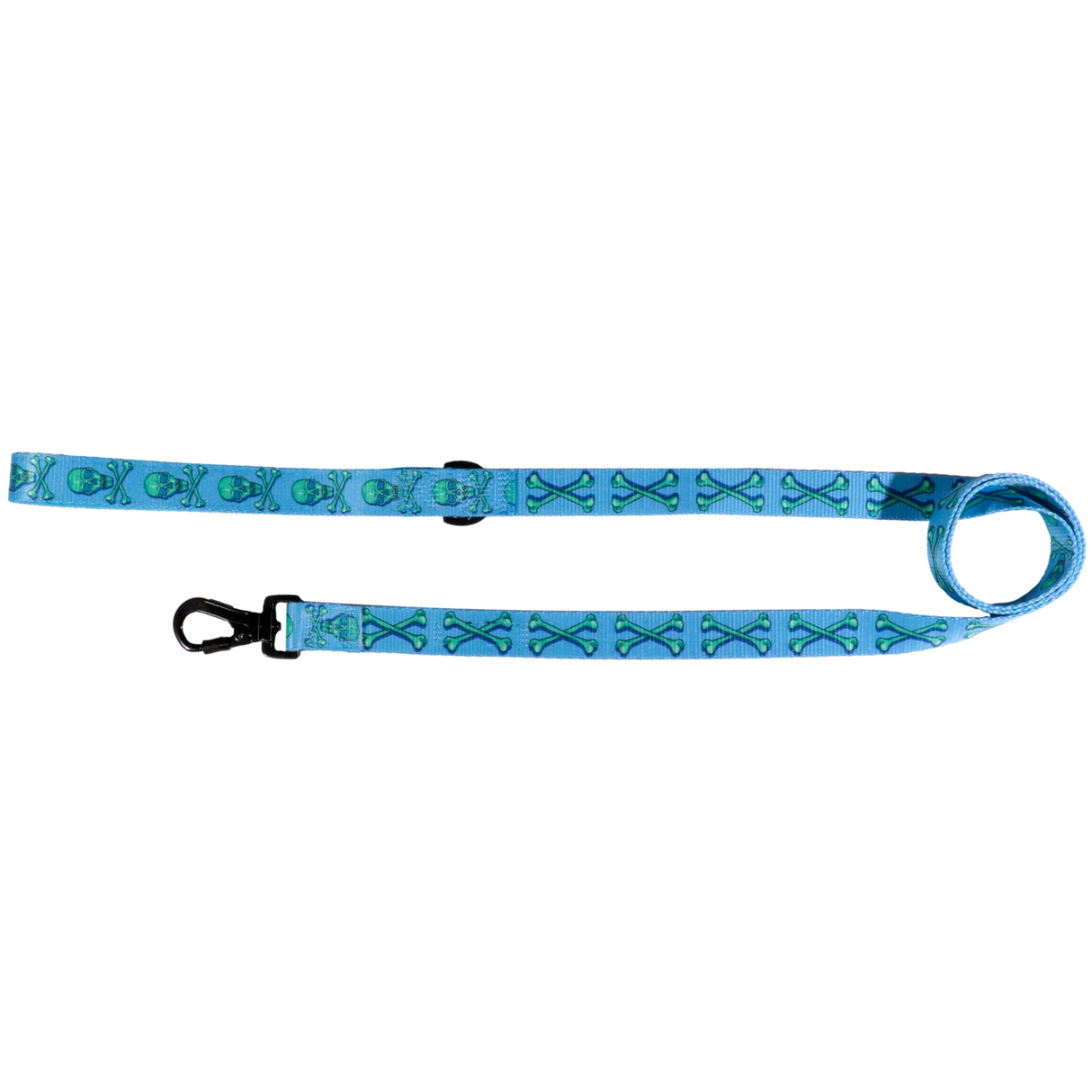Big and Little Dogs Lijn Skulls & Bones (Blue Version) - Premium hondenriem > hondenlijn from Big and Little Dogs - Just €10! Shop now at Frenkiezdogshop