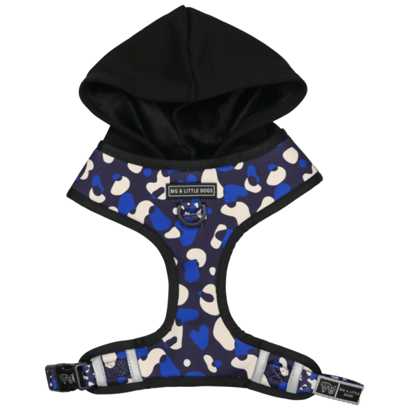 Big and Little Dogs Hoody Harness Winter Blues hondentuig > honden harnas > model A X - Small