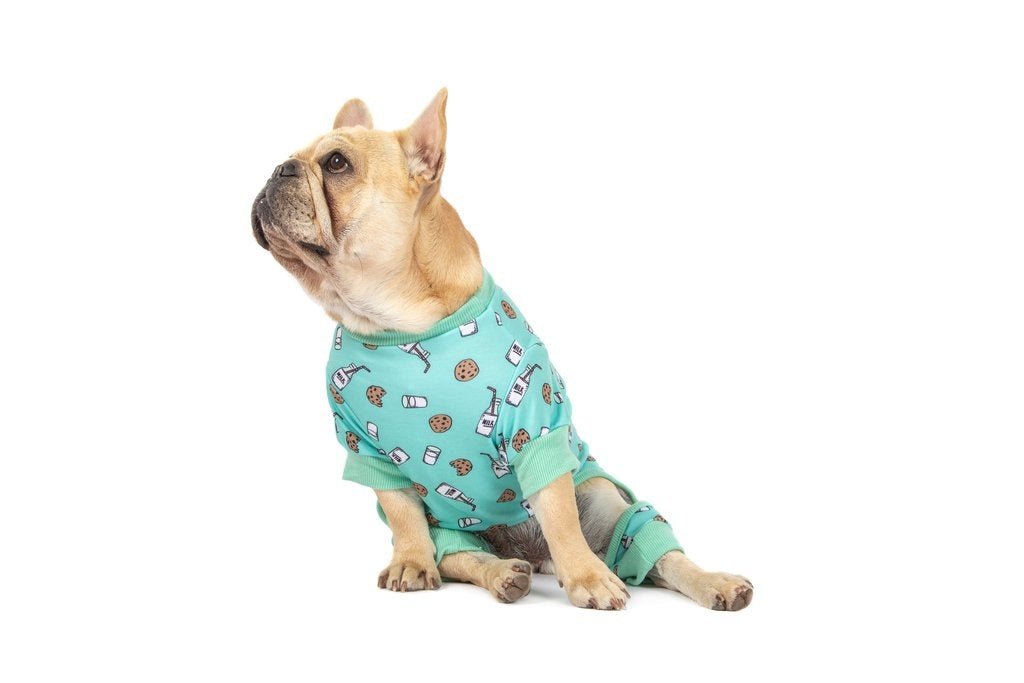 Big and Little Dogs Onesie Pyjama Milk & Cookies Hondenkleding > Hondenpyjama Large