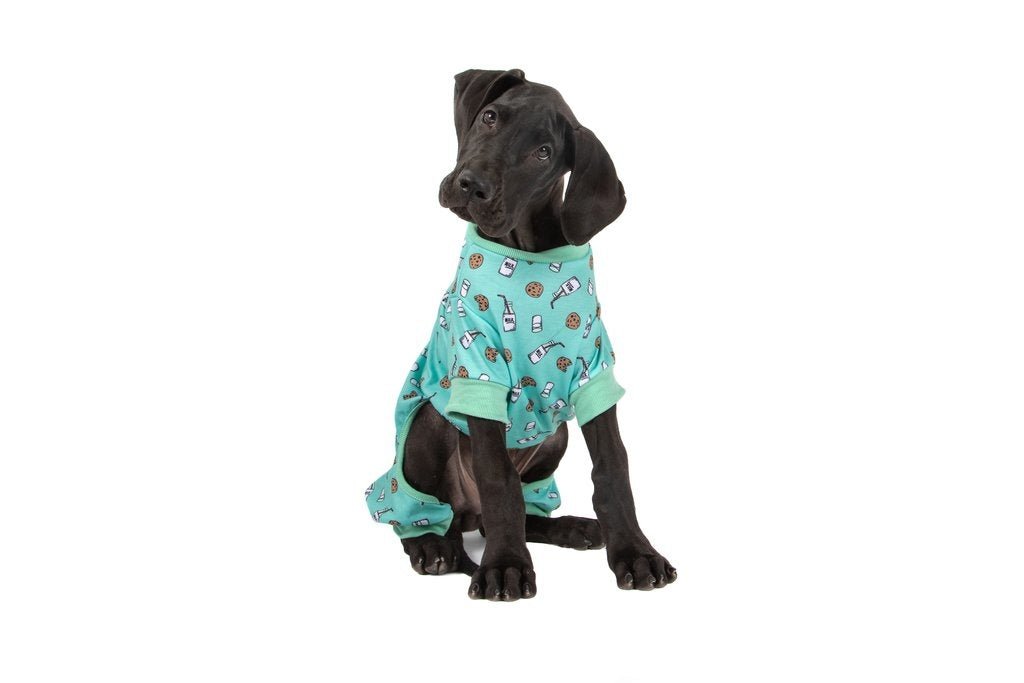Big and Little Dogs Onesie Pyjama Milk & Cookies Hondenkleding > Hondenpyjama Large