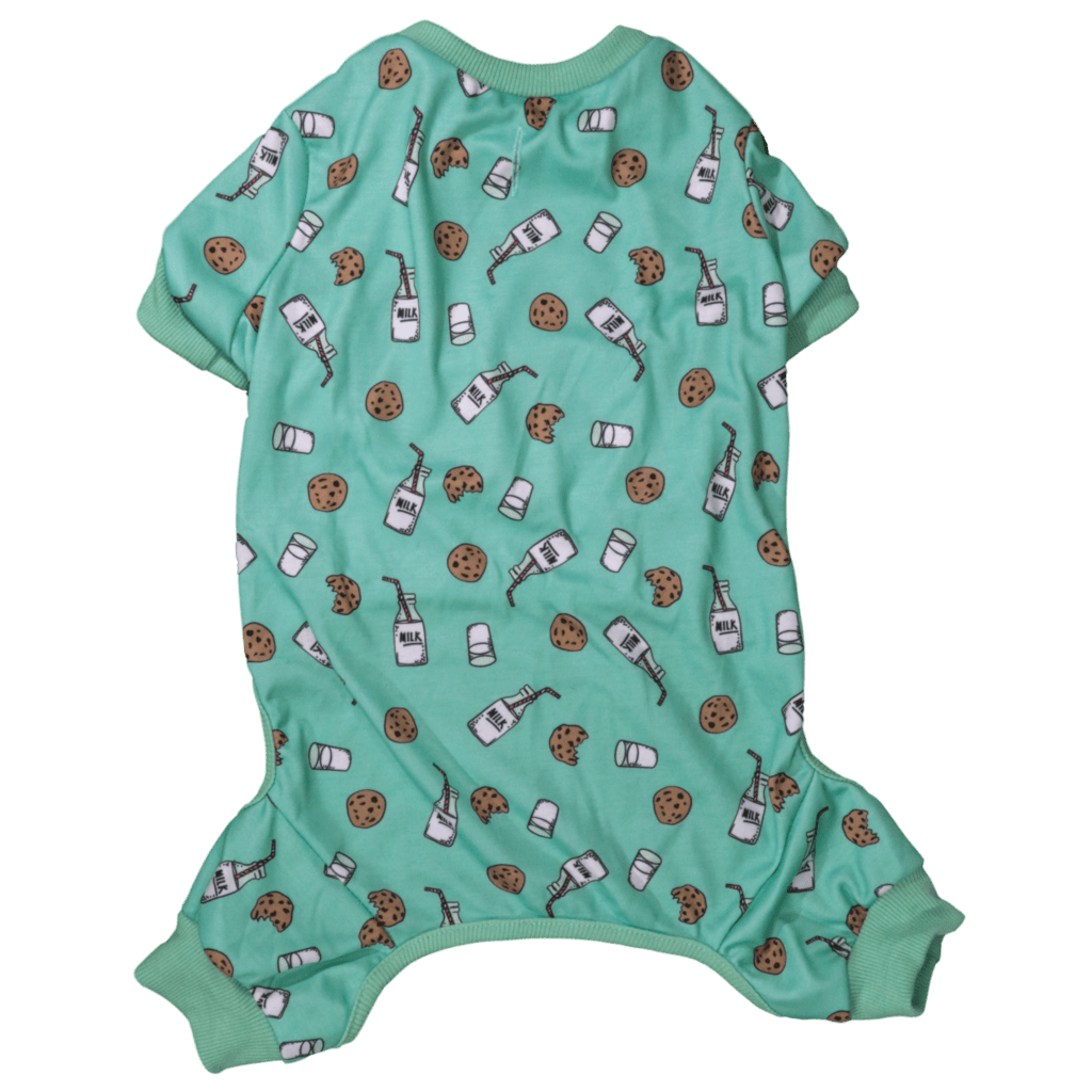 Big and Little Dogs Onesie Pyjama Milk & Cookies Hondenkleding > Hondenpyjama Large