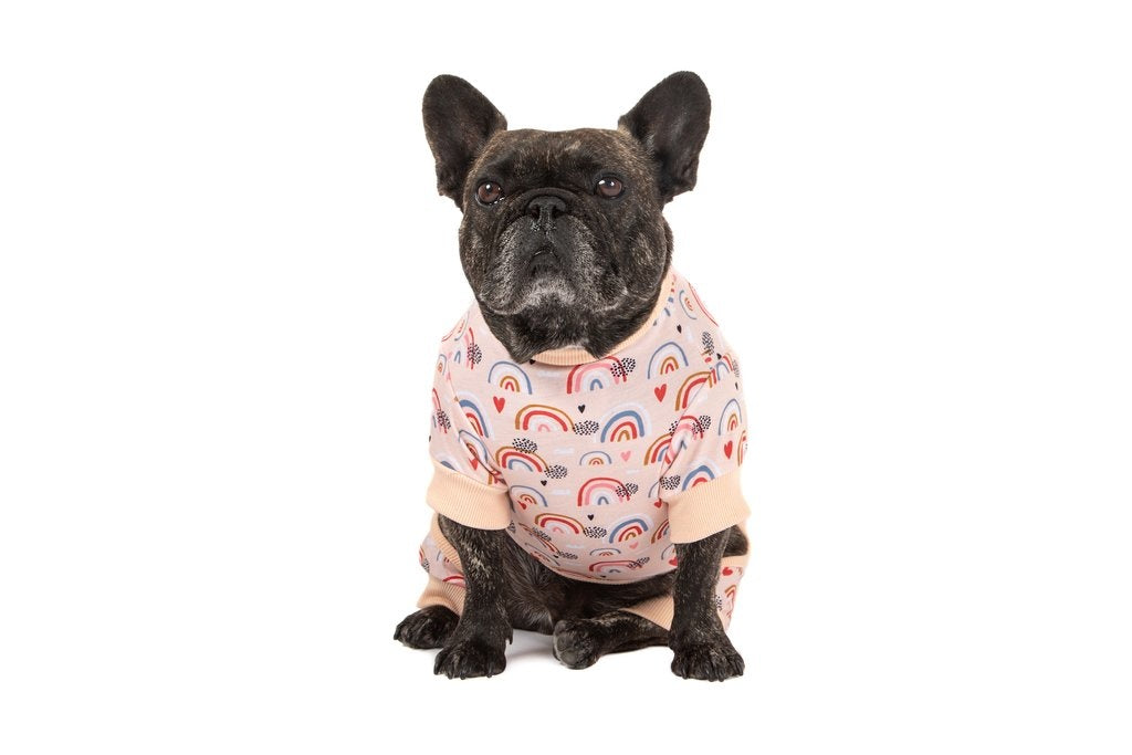 Big and Little Dogs Onesie Pyjama Rainbow Dreams - Premium Hondenkleding > Hondenpyjama from Big and Little Dogs - Just €20! Shop now at Frenkiezdogshop