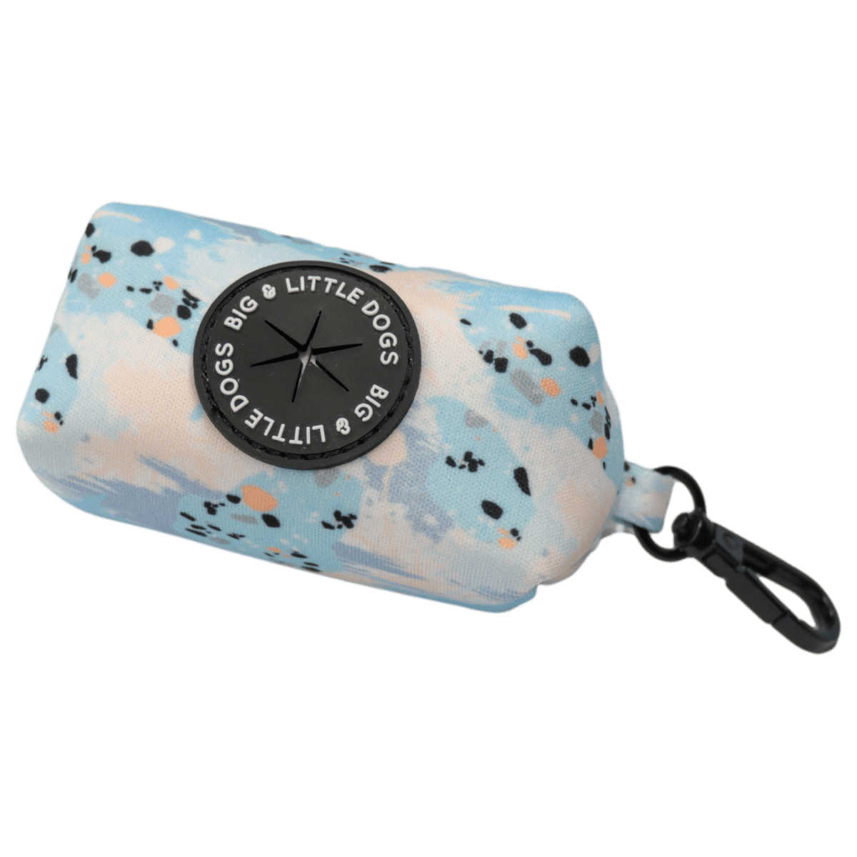 Big and Little Dogs Blue Splatter Terrazzo poepzakjeshouder Poepzakjeshouder > Houder Standaard/One Size