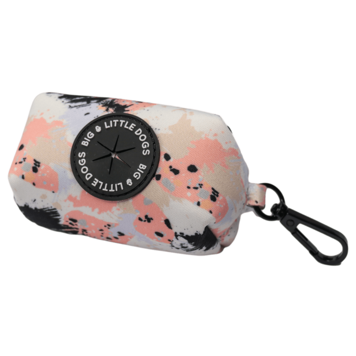 Big and Little Dogs Peach Splatter Terrazzo poepzakjeshouder Poepzakjeshouder > Poepzakhouder Standaard/One Size
