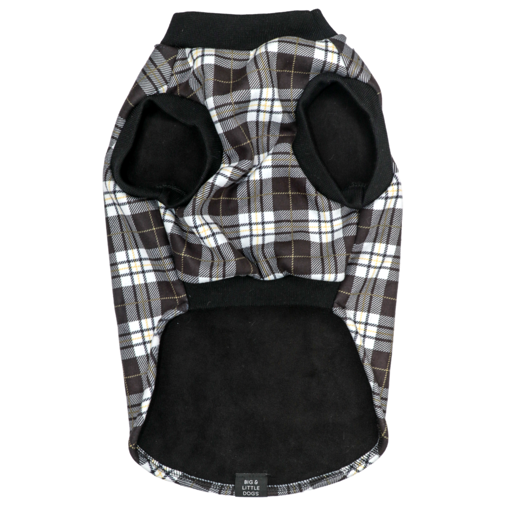 Big and Little Dogs Fleece Pyjama Black Plaid - Premium Hondenkleding > Hondenpyjama from Big and Little Dogs - Just €20! Shop now at Frenkiezdogshop