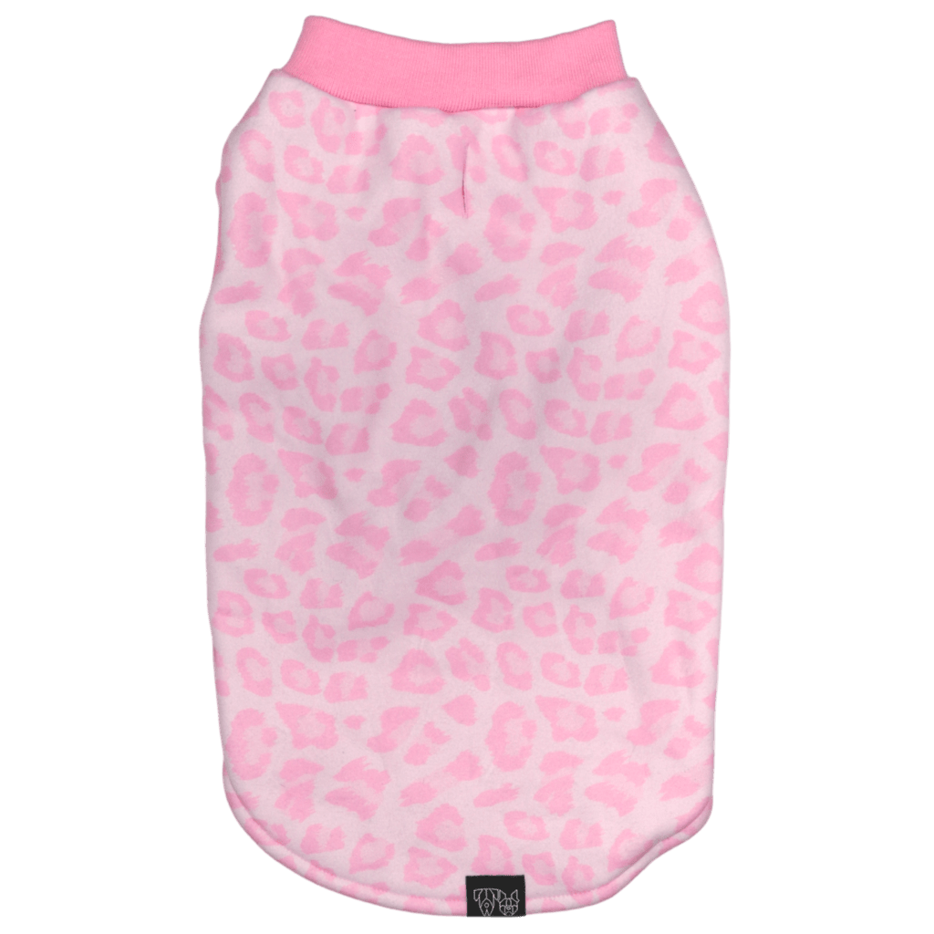 Big and Little Dogs Fleece Pyjama Pink Leopard Hondenkleding > Hondenpyjama 50 CM