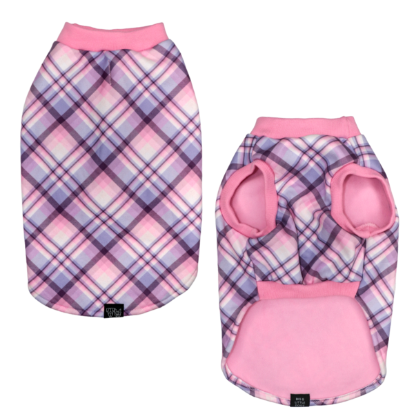 Big and Little Dogs Fleece Pyjama Purple & Pink Plaid - Premium Hondenkleding > Hondenpyjama from Big and Little Dogs - Just €20! Shop now at Frenkiezdogshop