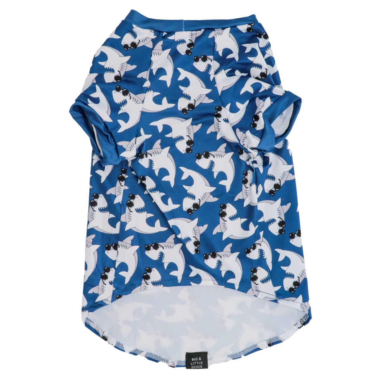 Big and Little Dogs strand shirt met UV bescherming Bite Me (Blue Version) - Premium Hondenkleding > zonbescherming from Big and Little Dogs - Just €20.99! Shop now at Frenkiezdogshop