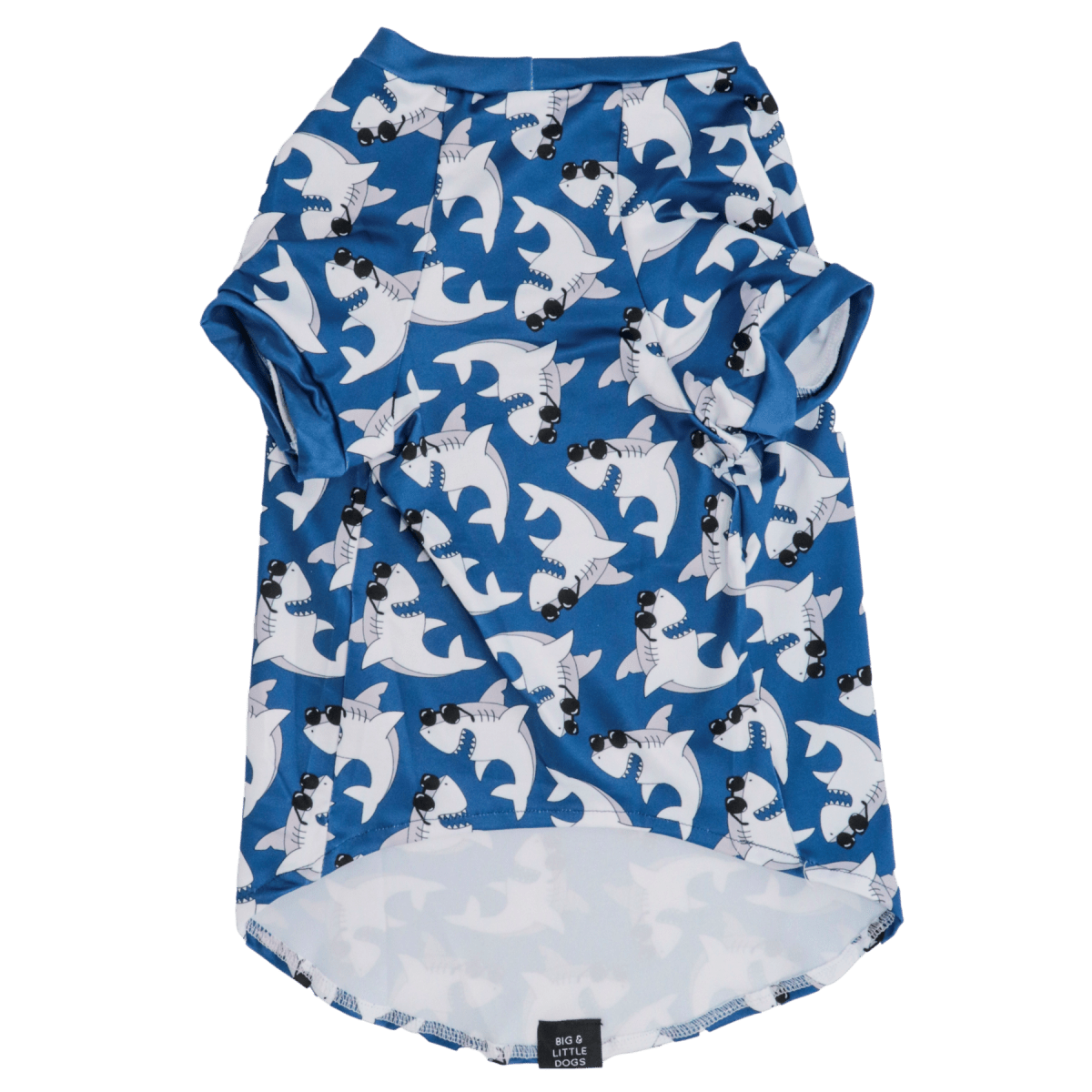 Big and Little Dogs strand shirt met UV bescherming Bite Me (Blue Version) Hondenkleding > zonbescherming X - Small