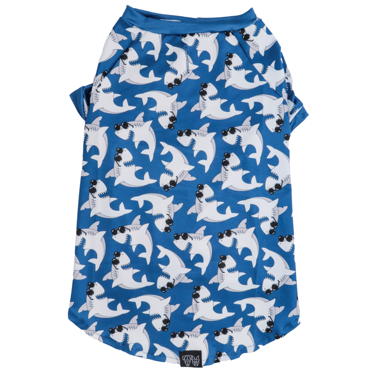 Big and Little Dogs strand shirt met UV bescherming Bite Me (Blue Version) Hondenkleding > zonbescherming X - Small