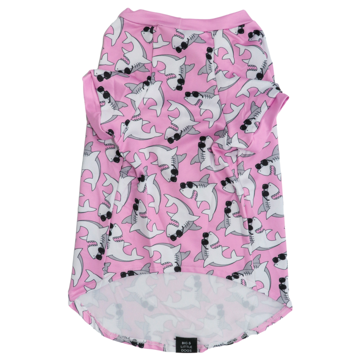 Big and Little Dogs strand shirt met UV bescherming Bite Me (Pink Version) - Premium Hondenkleding > zonbescherming from Big and Little Dogs - Just €20.99! Shop now at Frenkiezdogshop