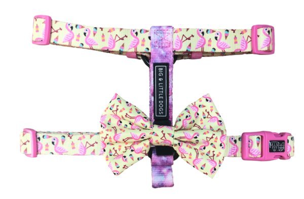 Big and Little Dogs Strap Harness Let's Flamingle ( ALLEEN LARGE) hondentuig > honden harnas > overige modellen Small