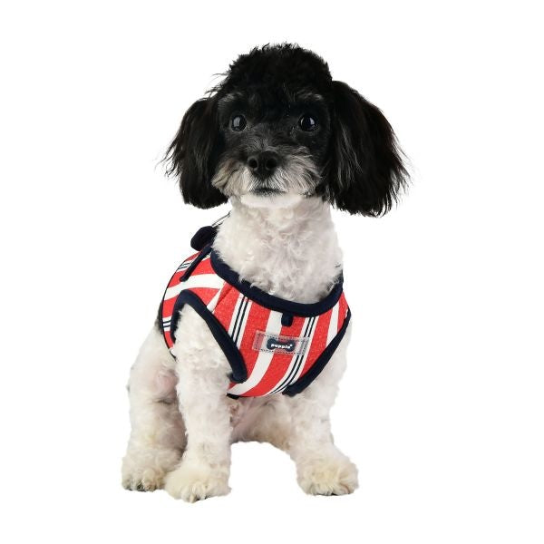 Puppia Zorion Vest Harness model B Navy ( M ) - Premium hondentuig > honden harnas from Puppia - Just €20! Shop now at Frenkiezdogshop
