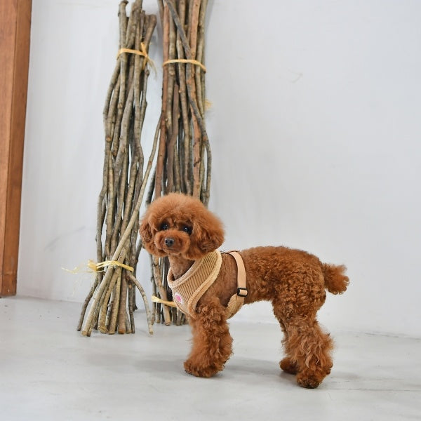Pinkaholic Lucca Harness Beige - Premium hondentuig > honden harnas from Pinkaholic - Just €20! Shop now at Frenkiezdogshop