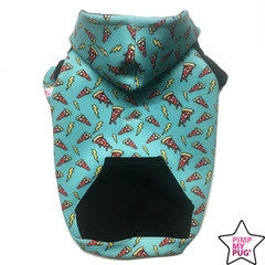 Pimp My pug Hooded Pizza Sweater - Premium Hondenkleding > Hondentrui from Pimp My Pug - Just €20! Shop now at Frenkiezdogshop