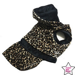 Leopard Jurk Zwart - Premium Hondenkleding > Hondenjurk from Pimp My Pug - Just €10! Shop now at Frenkiezdogshop