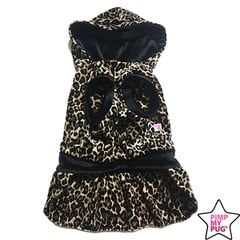 Leopard Jurk Zwart - Premium Hondenkleding > Hondenjurk from Pimp My Pug - Just €10! Shop now at Frenkiezdogshop