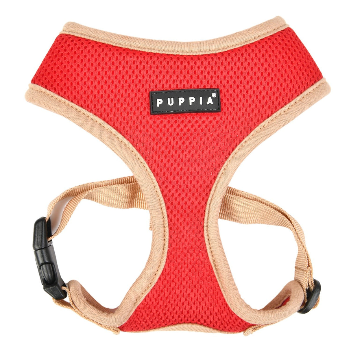 Puppia Soft Harness II model A Red hondentuig > honden harnas > model A Small