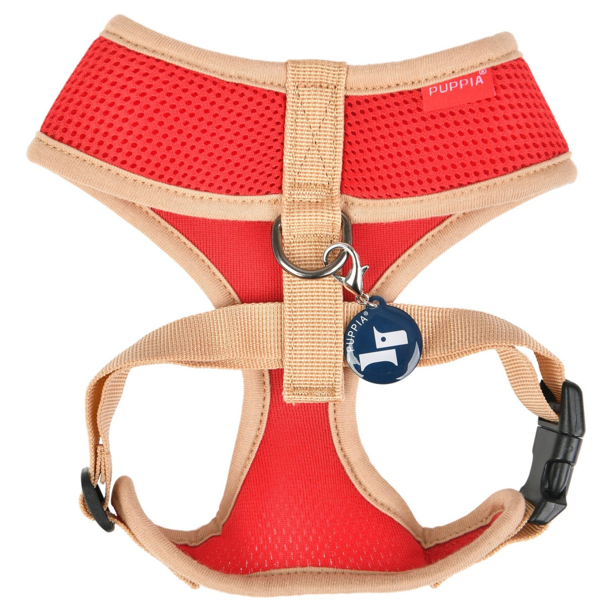 Puppia Soft Harness II model A Red hondentuig > honden harnas > model A Small