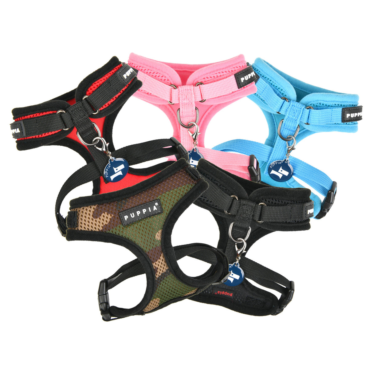 Puppia Superior Harness Model A Red hondentuig > honden harnas > model A Small