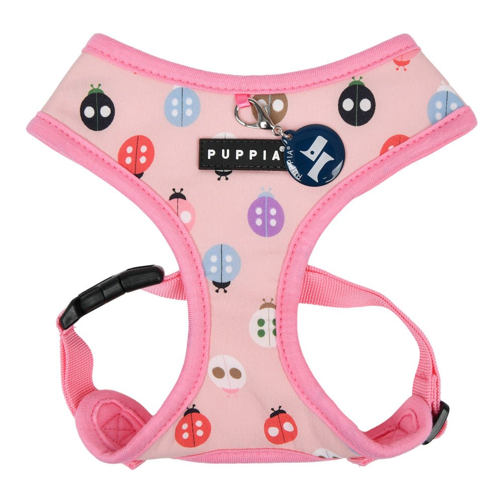 Puppia Lady Beetle Harness Model A Pink hondentuig > honden harnas > model A Small