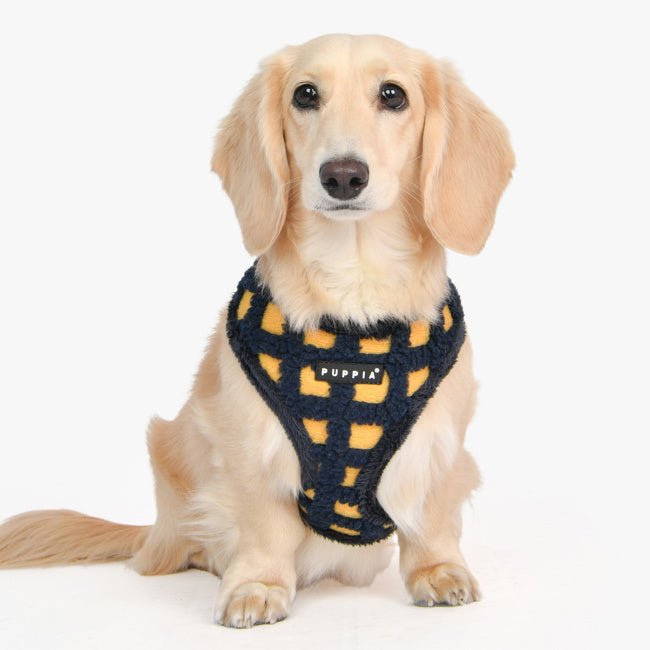 Puppia Stefan Harness Model A Navy hondentuig > honden harnas > model A Small